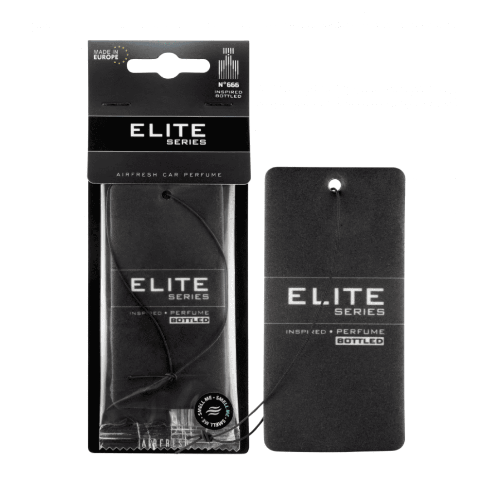 Zawieszka samochodowa, zapach do auta ELITE: No. 666 INSPIRED: BOTTLED