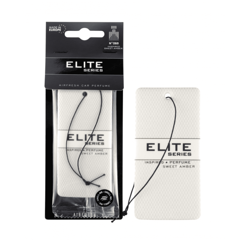 Zawieszka samochodowa, zapach do auta ELITE: No. 069 INSPIRED: SWEET AMBER