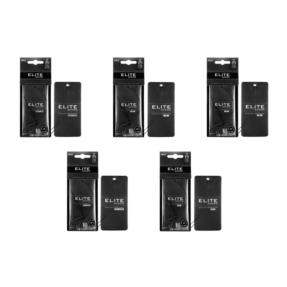 Zestaw 5x zapach do samochodu zawieszka ELITE zapach do wyboru