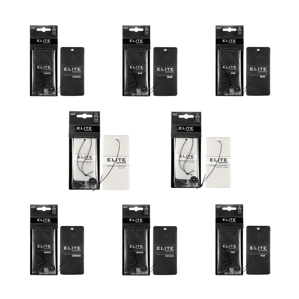 Zestaw 8x zawieszka samochodowa, zapach do auta ELITE różne zapachy